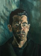 Self-portrait, oil on canvas