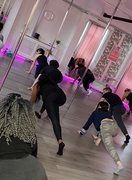 Absolute Beginners enjoying their first class at The Warehouse Dance Studios