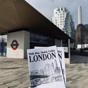 My zine: Walk. Run. Sketch. Coffee. LONDON