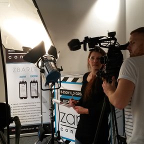 Alison Carpenter directing a corporate shoot