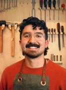 Juan in the workshop