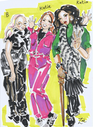 Live Illustration created during CEZ event featuring CroMakeCreate movers and shakers, by Zoe Parker Illustration