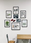 My works on the wall of Croydon CEZ