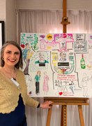 Live illustration created for a charity event