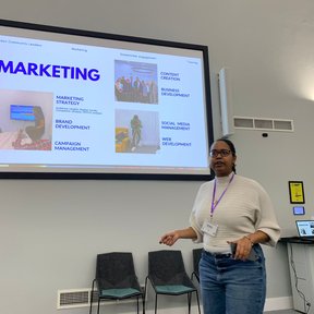 Delivering a talk at a university