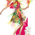 Example of my watercolour fashion illustration for editorials, publications or home decor