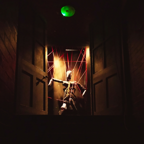 Photo of I:YOU scenographic installation that explores the tangled complications of disability.