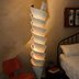 Bespoke two metres tall helical lampshade