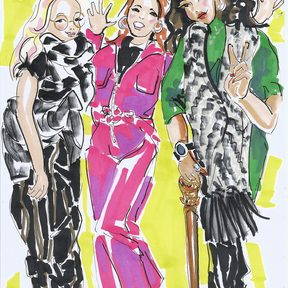 Live Illustration created during CEZ event featuring CroMakeCreate movers and shakers, by Zoe Parker Illustration