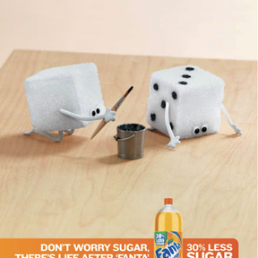 Fanta 30% Less Sugar.