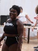 Picture of JiggleFiTT founder Nana smiling in her class