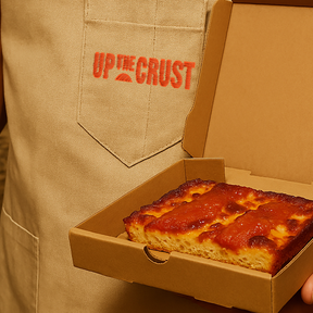 Branding for new restaurant Up the Crust