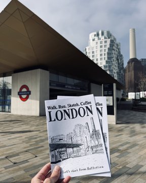 My zine: Walk. Run. Sketch. Coffee. LONDON