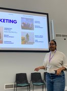 Delivering a talk at a university