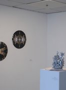Install shot of alternative photography and experimental sculpture shown at, 'Undefined' Solo Exhibition, Turf Projects