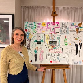 Live illustration created for a charity event