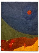 The Dénia series: Moon, oil impasto on canvas, 120x90 cm