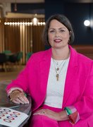 Ciaran at work, using colour theory and interactions to design