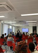 Delivering a seminar on Marketing and Comms for VCSE organisations
