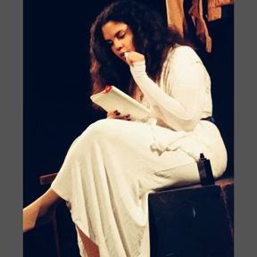 Photo by Margarita Kagakina from D E S C E N T performance at Camden Peoples Theatre in march 2023.